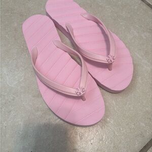 Tory Burch Pink Kira Flip Flops